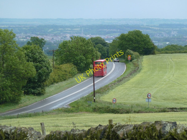 Photo 6"x4" View down to the A619 Wadshelf c2011