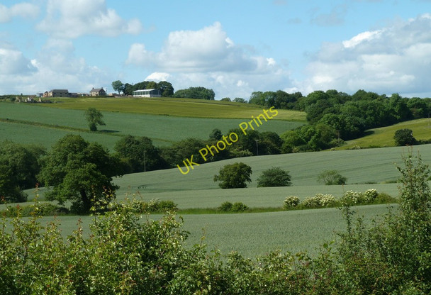 Photo 6"x4" Valley farmland view from Deep Lane Hardstoft c2011