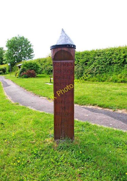 Photo 6"x4" Jubilee Milestone (3), Bransford Road, Rushwick Broadmore Green c2011