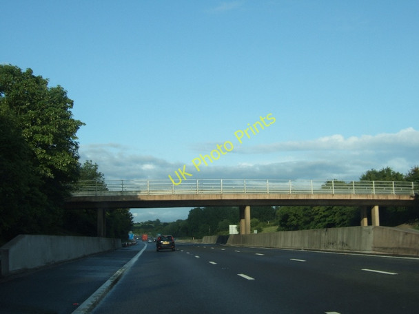 Photo 6"x4" Bridge over M5 at West Buckland looking east West Buckland\/ST1720 c2011