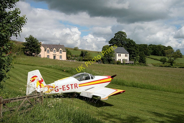 Photo 6"x4" A light aircraft at Midlem Airfield Midlem c2011