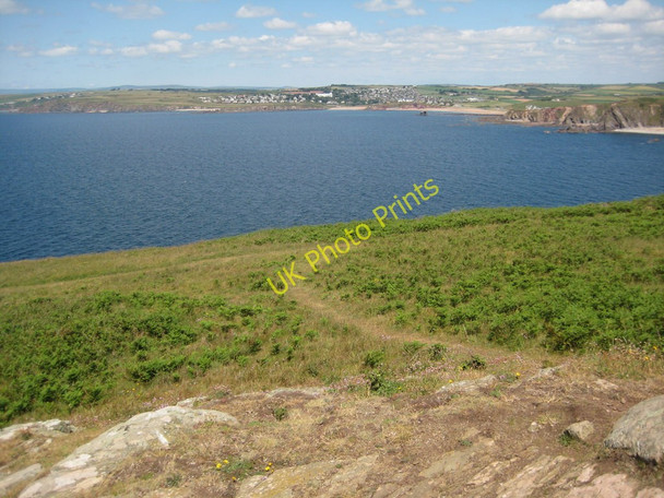 Photo 6"x4" Thurlestone viewed from Bolt Tail Inner Hope c2011