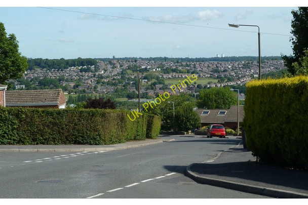 Photo 6"x4" Highgate Lane and view across Dronfield Dronfield c2011