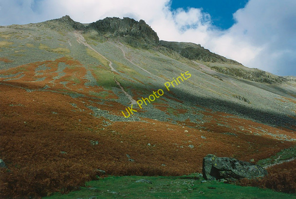 Photo 6"x4" Screes below the Napes, Great Gable Wasdale Head\/NY1808 c1990