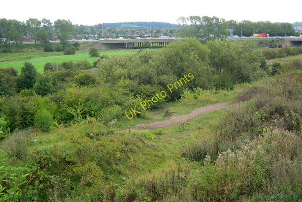 Photo 6"x4" Industrial wasteland of the old Stanton Ironworks Hallam Fields c2010