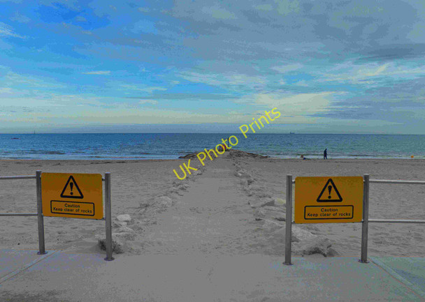 Photo 6"x4" Branksome Beach, Poole Bournemouth c2011