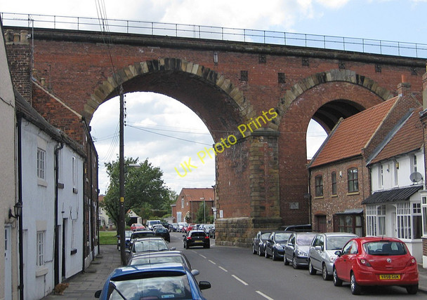 Photo 6"x4" Two of the arches of the Yarm Viaduct from Bridge Street Egglescliffe c2011