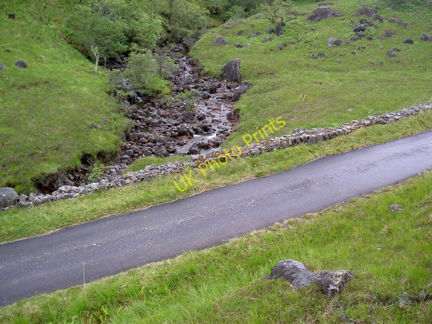 Photo 6"x4" River Tarbert and the old road Inversanda c2011