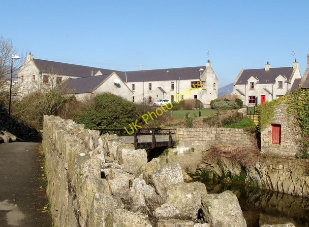 Photo 6"x4" Modern houses above Annalong Harbour Annalong c2011