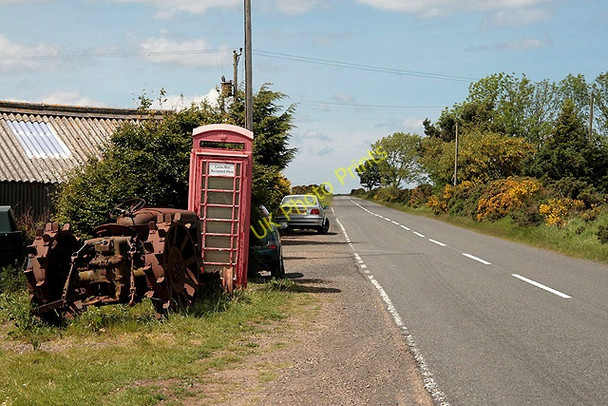 Photo 6"x4" A phone box by the A1107 Laverock Braes\/NT8567 c2011