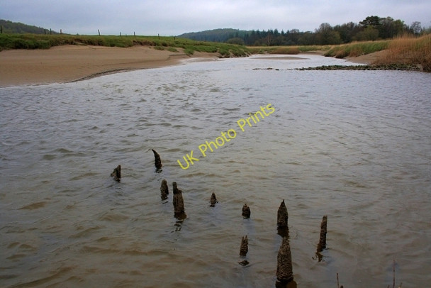 Photo 6"x4" River Pool at Low Tide Haverthwaite c2008
