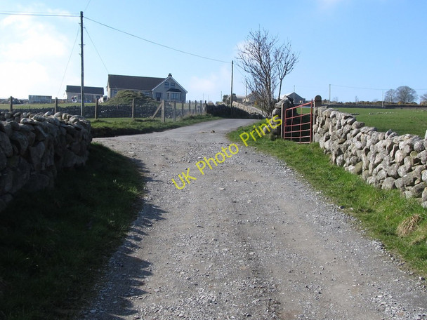 Photo 6"x4" The junction of the Sabbath Hill track with the Sabbath Hill road Annalong c2011