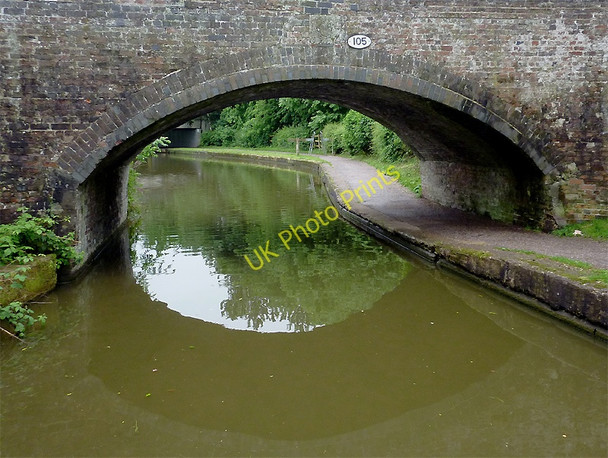Photo 6"x4" Trent and Mersey Canal south of Trentham, Stoke-on-Trent Hem Heath c2011