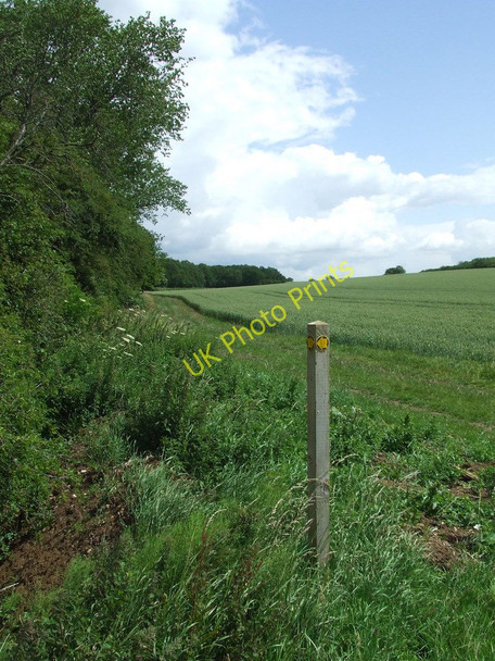 Photo 6"x4" Footpath Junction Great Wratting c2011