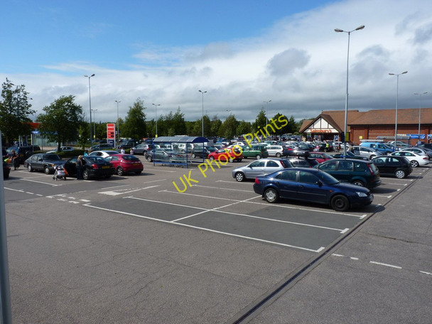 Photo 6"x4" Meole Brace retail park - Sainsbury's carpark Shrewsbury c2011