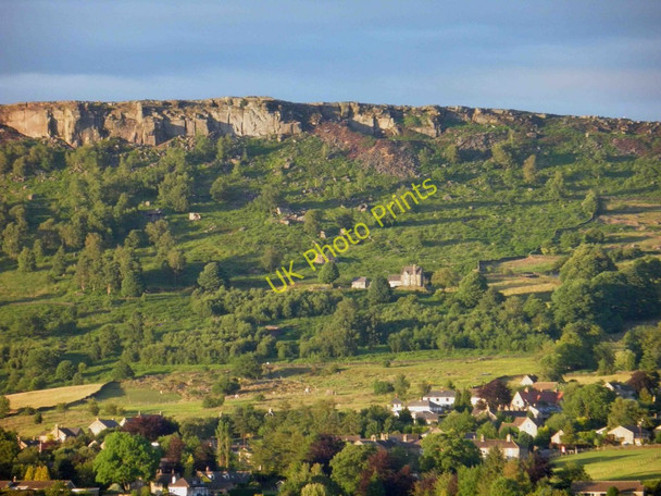 Photo 6"x4" A distant Curbar Edge Calver Sough c2011