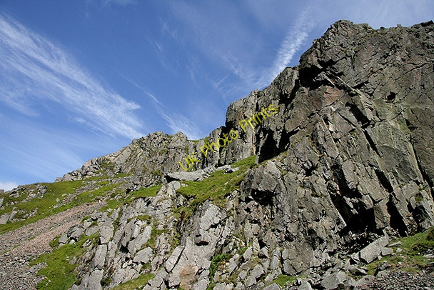 Photo 6"x4" Crags in the Hen Hole Sourhope c2011
