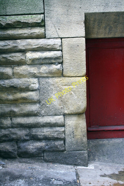 Photo 6"x4" Benchmark on The Old Library, Main Street Bingley\/SE1139 c2011