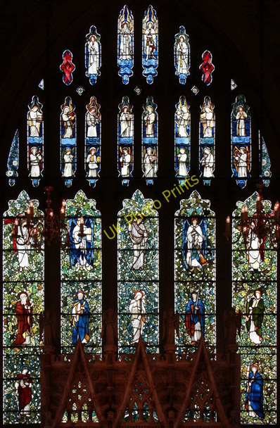 Photo 6"x4" St Denys, Rotherfield - Stained glass window Heathfield\/TQ5630 c2011