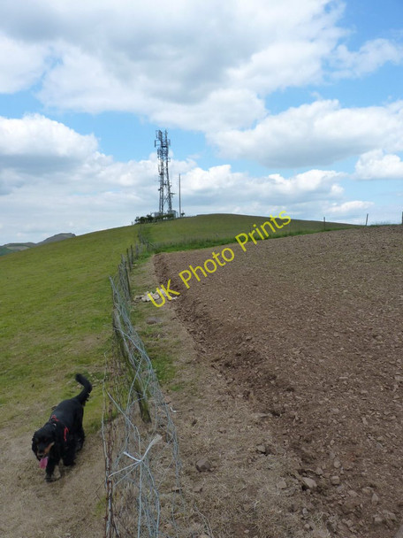 Photo 6"x4" Mast at the summit of Hazler Hill Chelmick c2011