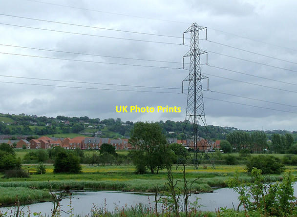 Photo 6"x4" River Trent floodplain north of Milton, Stoke-on-Trent Baddeley Green c2011