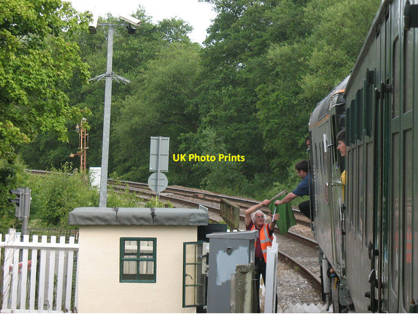 Photo 6"x4" Exchanging tokens at Forge Farm crossing Birchden c2011