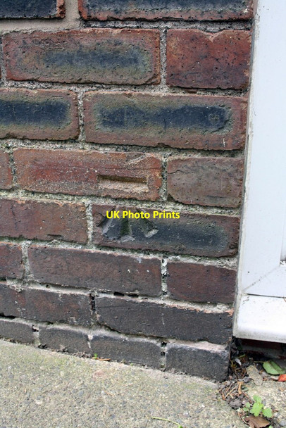 Photo 6"x4" Benchmark on side of #65 Botcherby Avenue Carlisle c2011