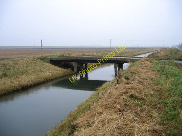 Photo 6"x4" Bridge over the Counter Drain, Tongue End, Lincs Tongue End c2006