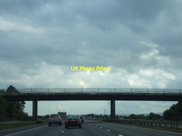 Photo 6"x4" Burnham Moor Lane bridge over M5 Walrow c2011