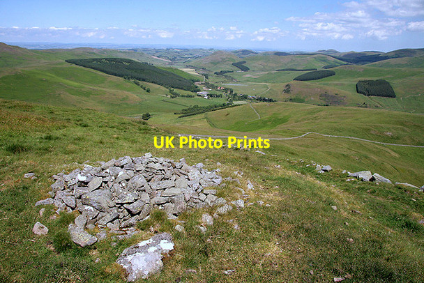 Photo 6"x4" A cairn at Craik Moor Mowhaugh c2011