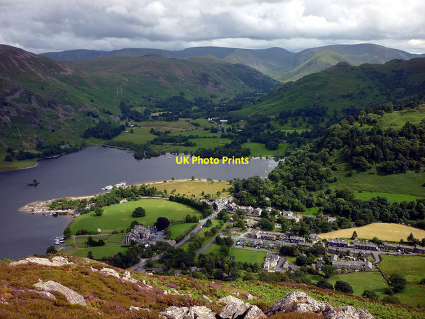 Photo 6"x4" Glenridding and the head of Ullswater Glenridding c2011