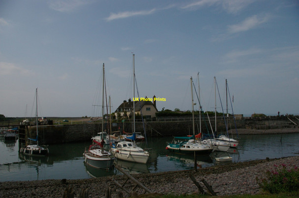 Photo 6"x4" Porlock Weir: entrance to harbour Porlock Weir c2011