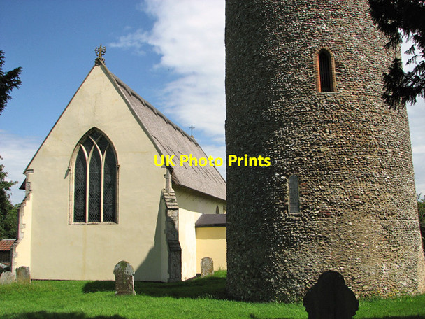 Photo 6"x4" St Andrew's church in Bramfield Bramfield\/TM4073 c2011