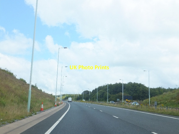 Photo 6"x4" A465 passing woodland east of Rhymney Rhymney\/Rhymni c2011
