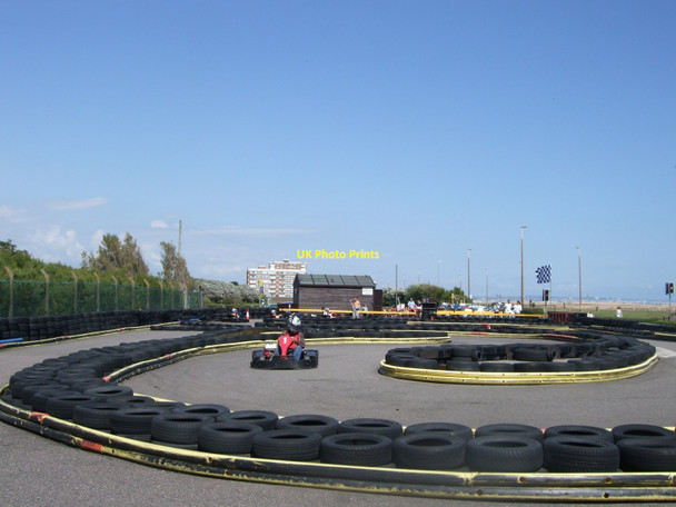 Photo 6"x4" Go Kart track - Brooklands Park East Worthing c2011