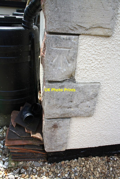 Photo 6"x4" Benchmark on The Old Chapel, Redbridge Road Redbridge\/SY7888 c2011