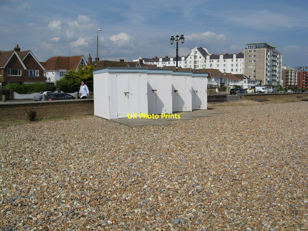 Photo 6"x4" Beach Huts at West Worthing Worthing\/TQ1303 c2011