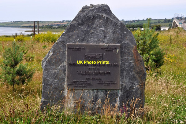 Photo 6"x4" A plaque on the southern side of Taw Bridge, Barnstaple Barnstaple c2011