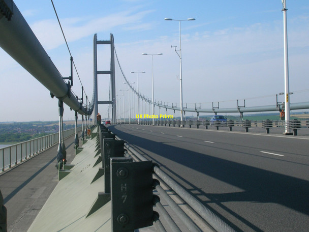 Photo 6"x4" A15 heading south on the Humber Bridge Barton-Upon-Humber c2011