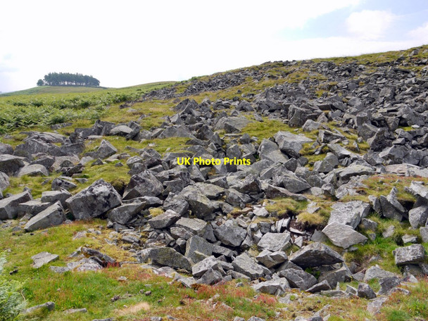 Photo 6"x4" Block scree north-west of Kirkcarrion Thringarth c2011