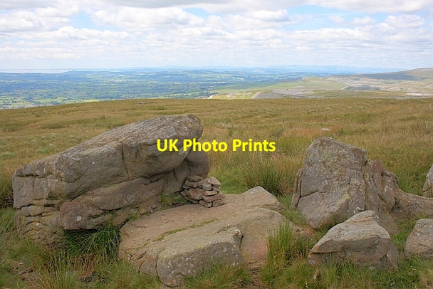 Photo 6"x4" Rock Outcrop, Ingleborough Common Newby Cote c2011