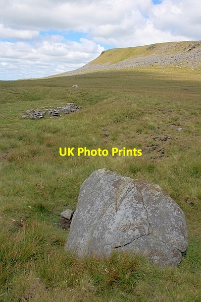 Photo 6"x4" Boulder, Little Ingleborough Chapel-le-Dale c2011