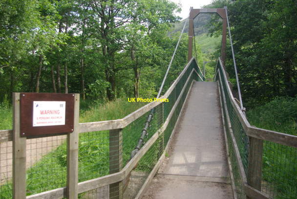 Photo 6"x4" Footbridge over the River Nevis Fort William\/An Gearasdan c2011