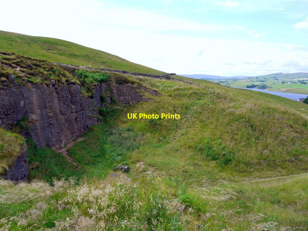 Photo 6"x4" Disused limestone quarry, off road to Hury West Pasture\/NY9422 c2011