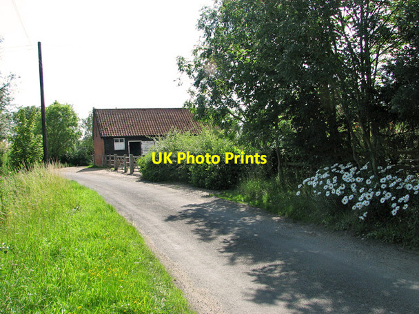 Photo 6"x4" Church Lane past White House Farm, Spexhall Spexhall c2011