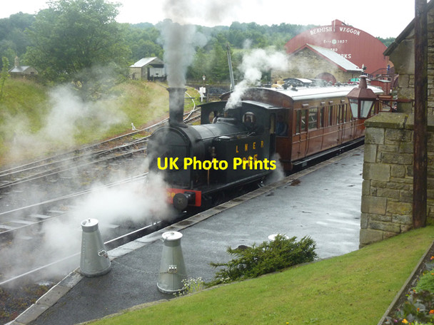 Photo 6"x4" Steam train, Beamish Museum Stanley\/NZ1952 c2011