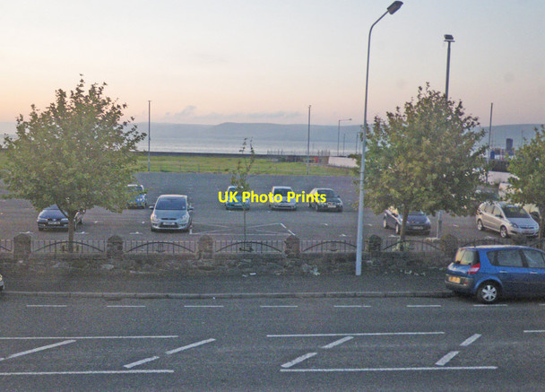 Photo 6"x4" Coastal view of car park, Stranraer Stranraer c2011