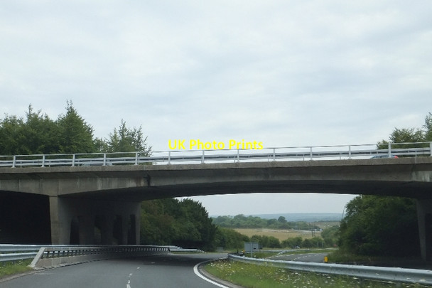 Photo 6"x4" A303 bridge over A3093 access to Andover Andover c2011