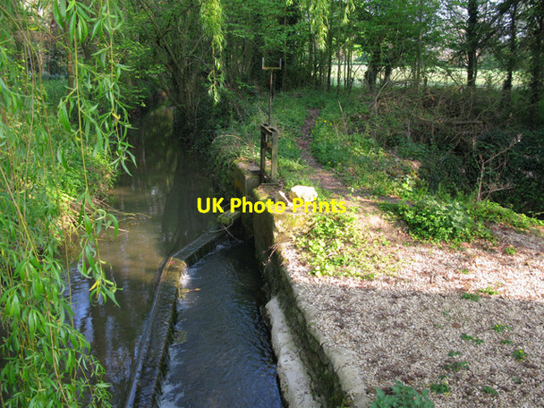 Photo 6"x4" Section of the mill stream at Little Clanfield Mill Little Clanfield c2011