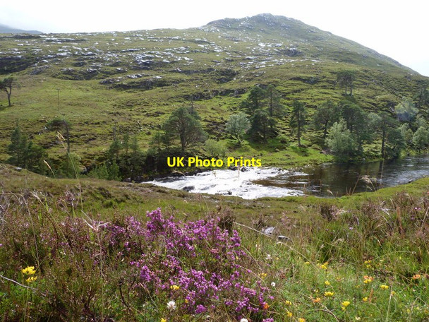 Photo 6"x4" Garbh-Uisge, just below the Monar Dam Meall an Tairbh\/NH2039 c2011